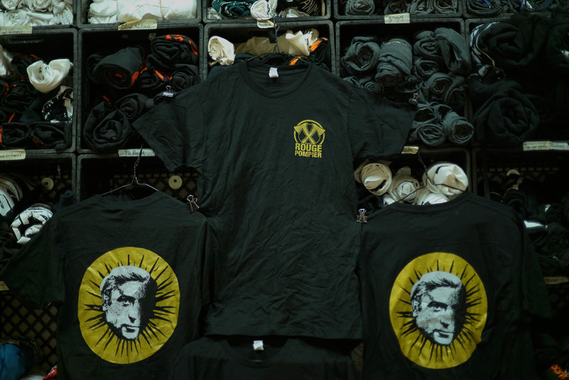 T-shirt "Michael Caine / Logo haches gold" - Rouge Pompier