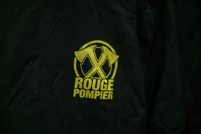 T-shirt "Michael Caine / Logo haches gold" - Rouge Pompier