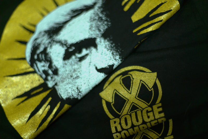 T-shirt "Michael Caine / Logo haches gold" - Rouge Pompier