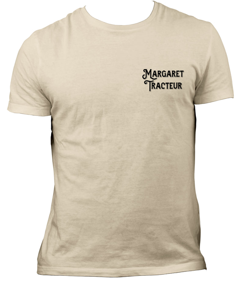 T-shirt beige "L'heure du thé" - Margaret Tracteur