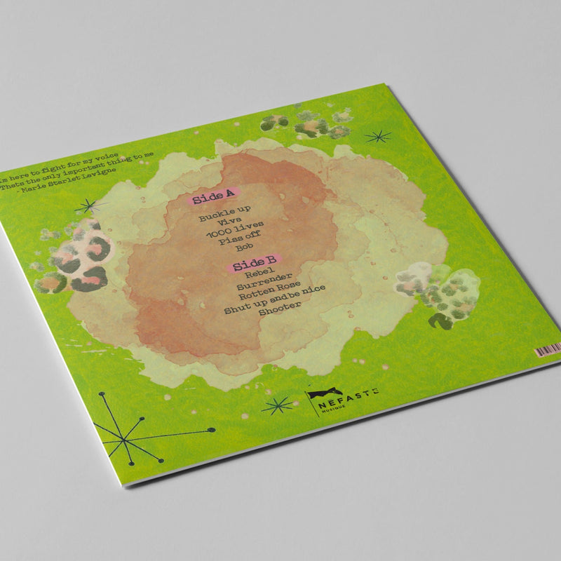 mock up vinyle BACK shut up and be nice