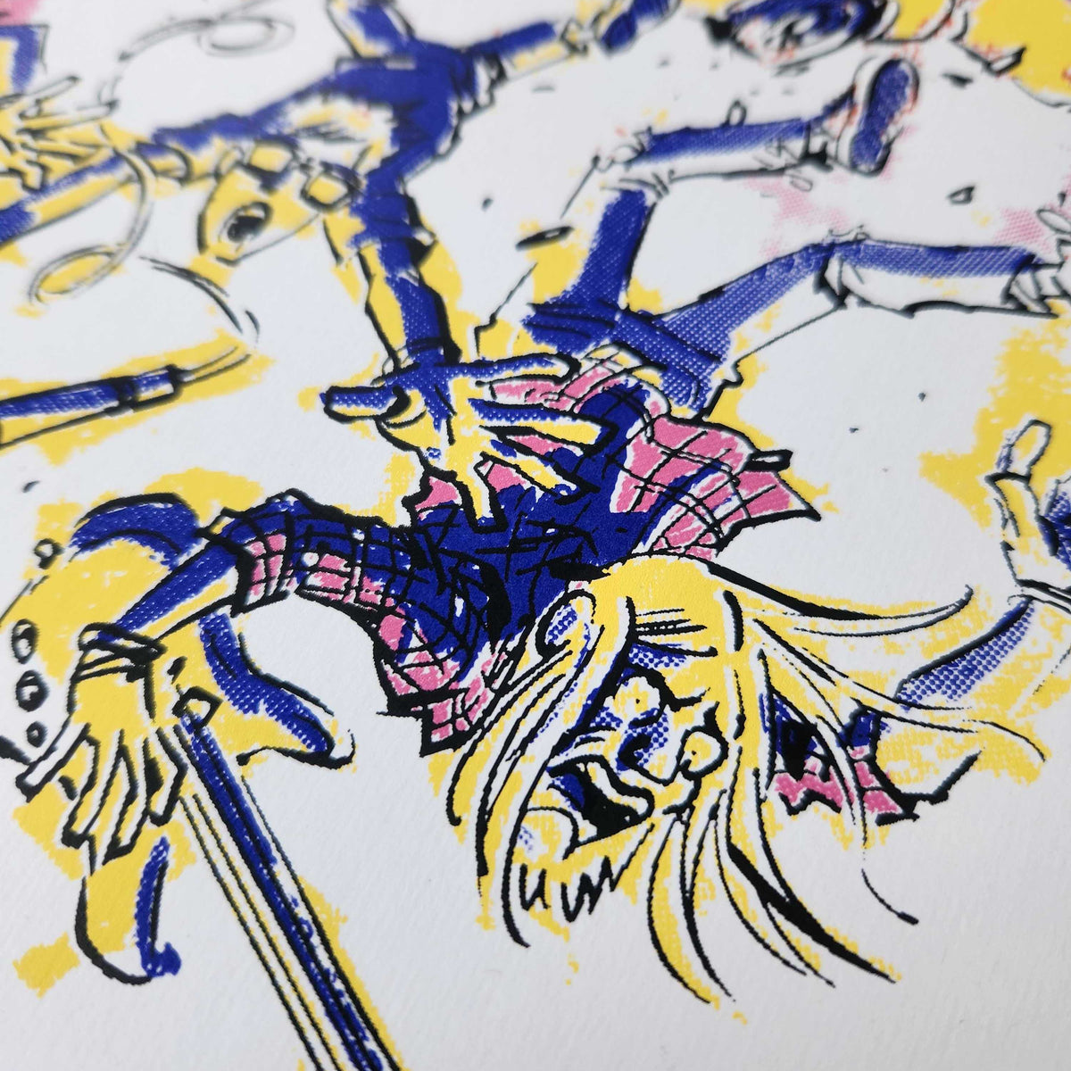 Screen-printed poster "Mourir pour le rock" - Noé Talbot