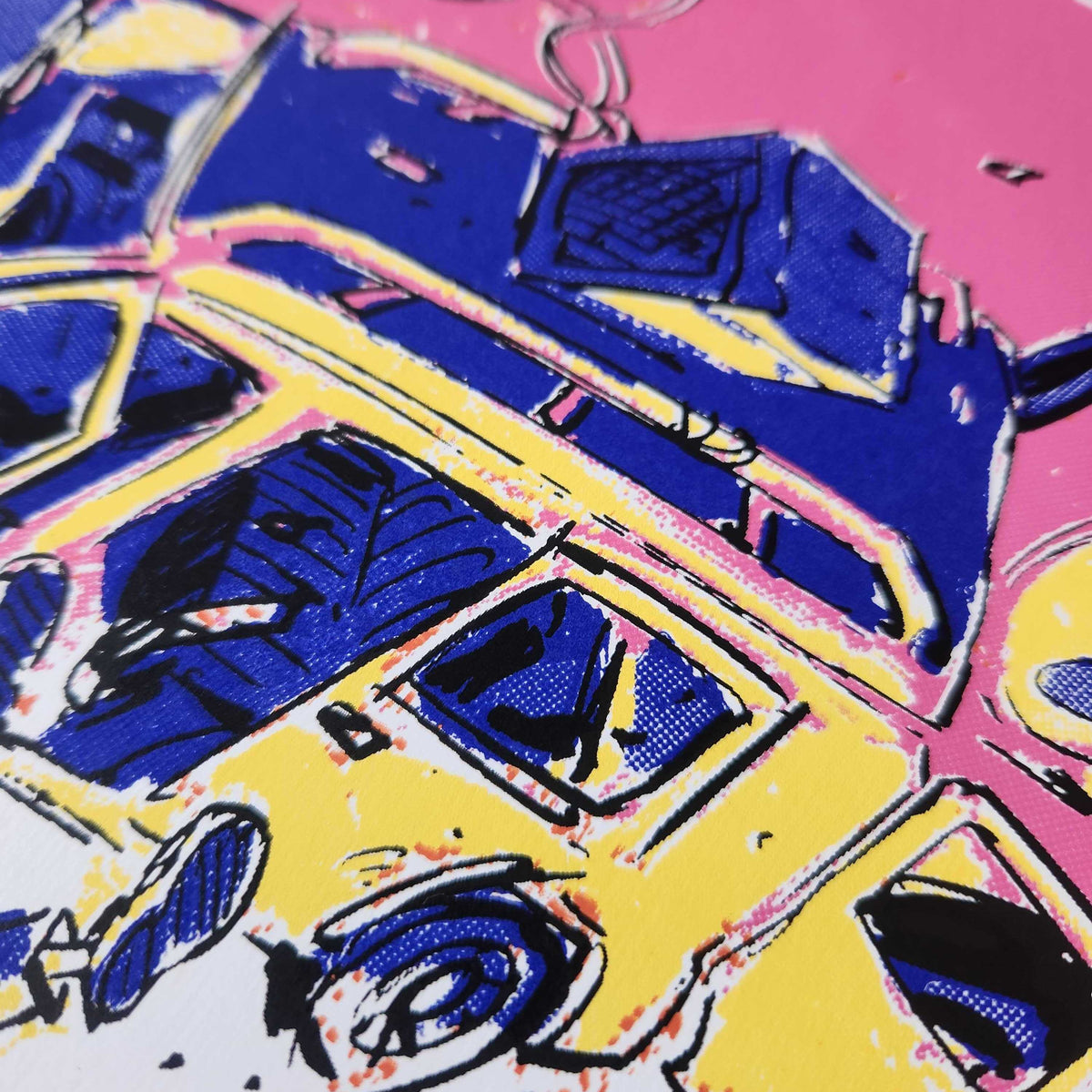 Screen-printed poster "Mourir pour le rock" - Noé Talbot