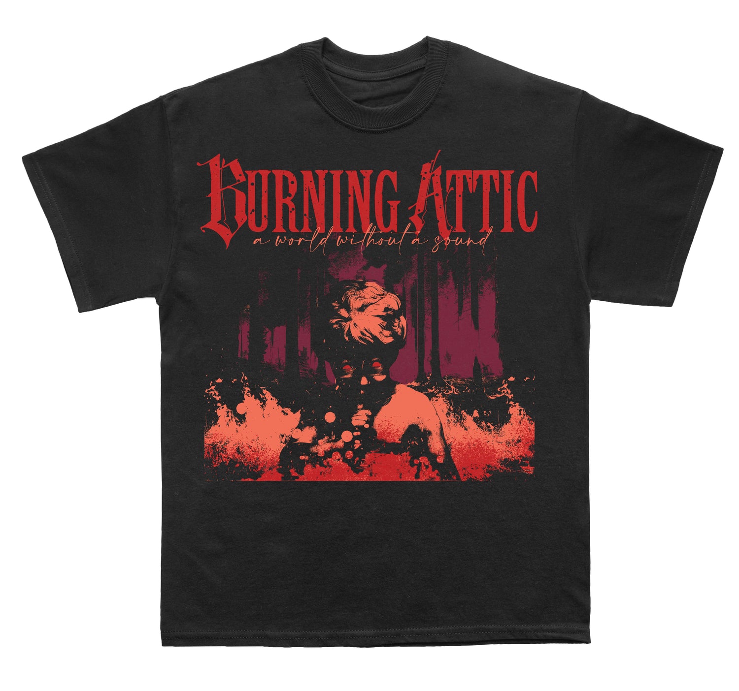 T-shirt "A World Without A Sound" - Burning Attic