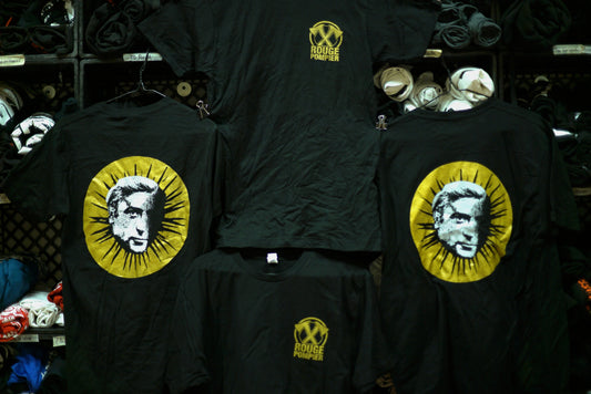 T-shirt "Michael Caine / Logo haches gold" - Rouge Pompier