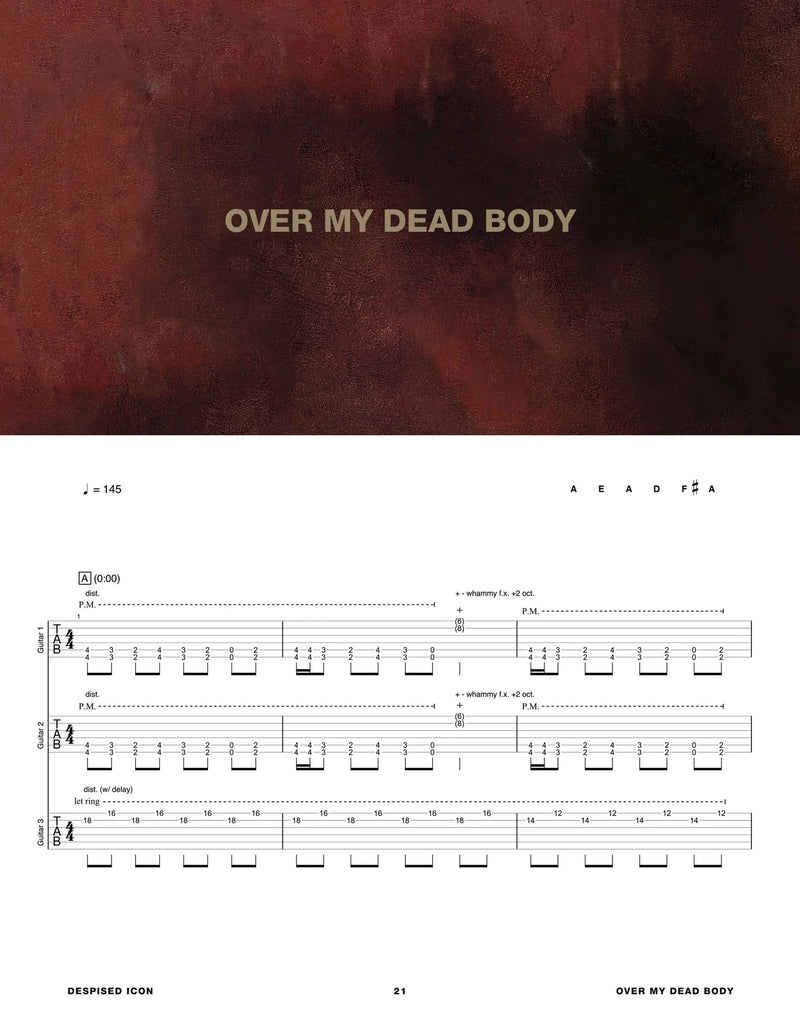 Livre de tablature de guitare ''Shadow Work'' - Despised Icon