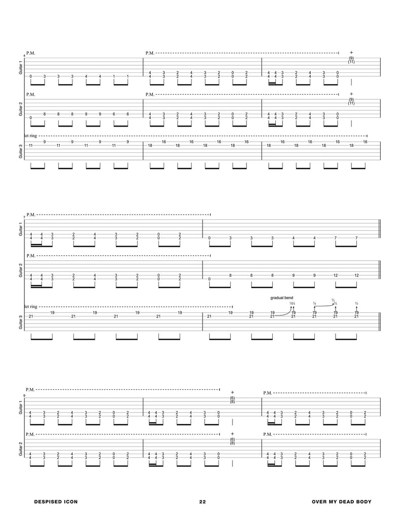 Livre de tablature de guitare ''Shadow Work'' - Despised Icon