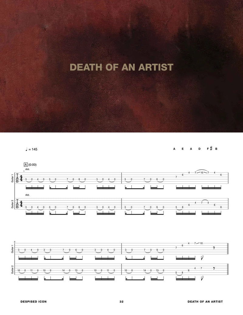 Livre de tablature de guitare ''Shadow Work'' - Despised Icon