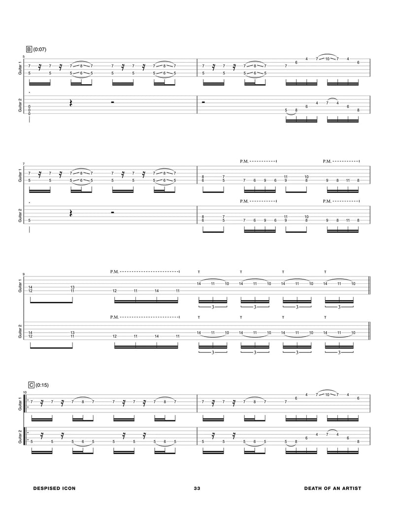 Livre de tablature de guitare ''Shadow Work'' - Despised Icon