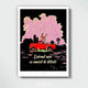 Printed poster "Pépé sur la route" - Pépé et sa guitare