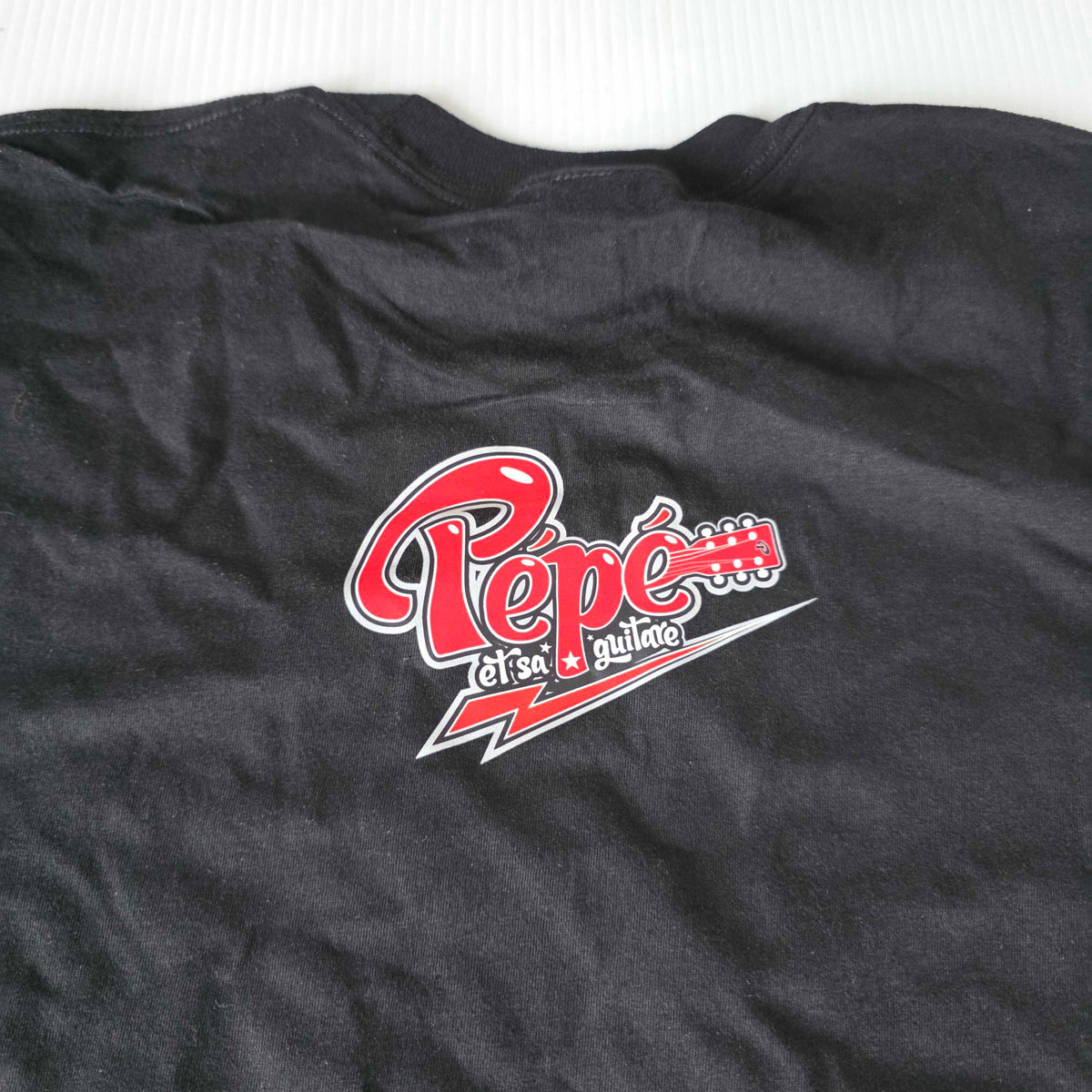 T-shirt "Papa Toxico" - Pépé et sa guitare