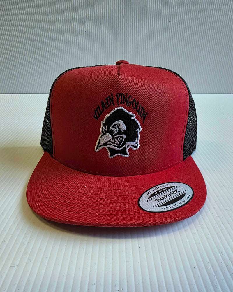 Casquette rouge ''logo brodé'' - Vilain Pingouin