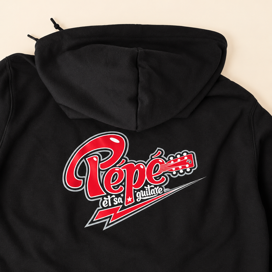 Hoodie zip-up - Pépé et sa guitare