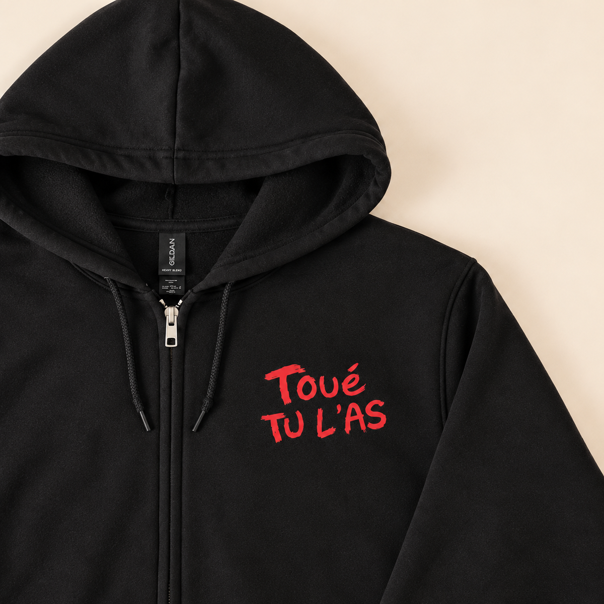 Hoodie zip-up - Pépé et sa guitare