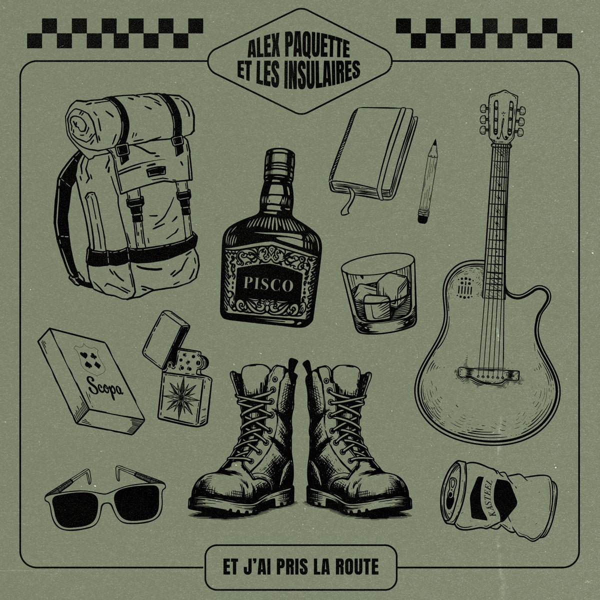 Album "Et j'ai pris la route" (CD) - Alex Paquette et les insulaires