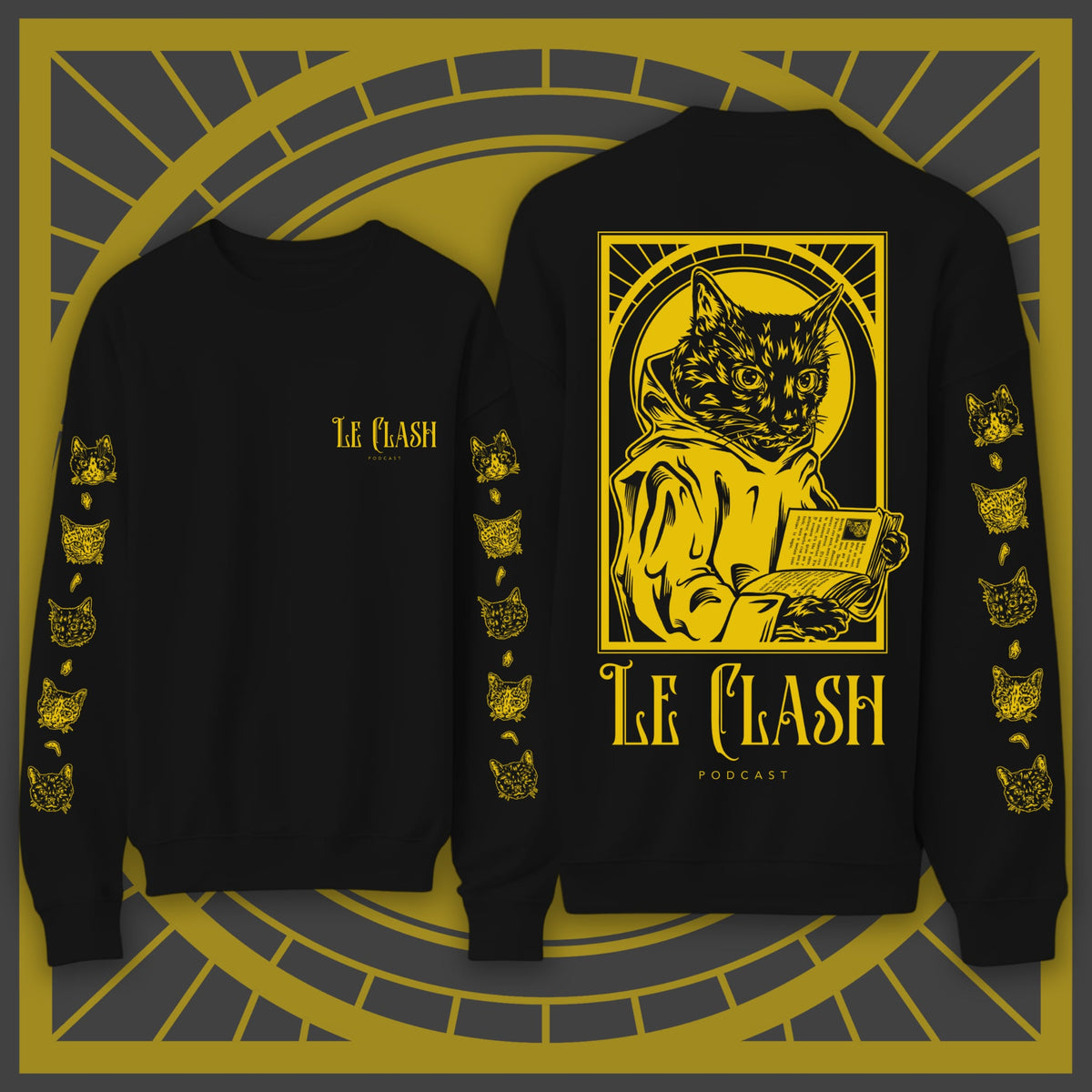 PRÉCOMMANDE - Longsleeve de chats Le Clash Podcast