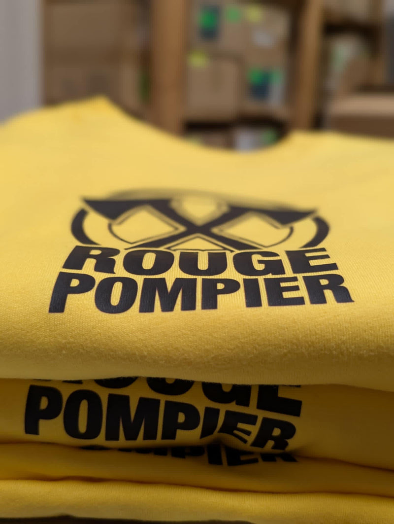 Kids t-shirt "Axe Logo" (yellow) - Rouge Pompier