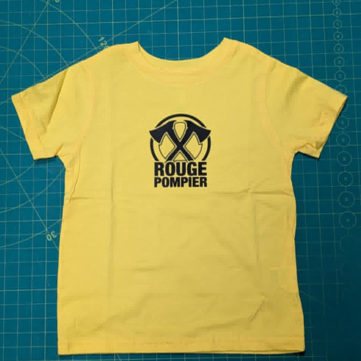 Kids t-shirt "Axe Logo" (yellow) - Rouge Pompier