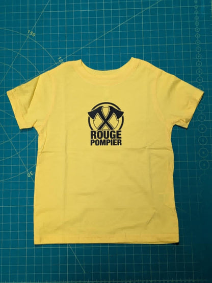 Kids t-shirt "Axe Logo" (yellow) - Rouge Pompier