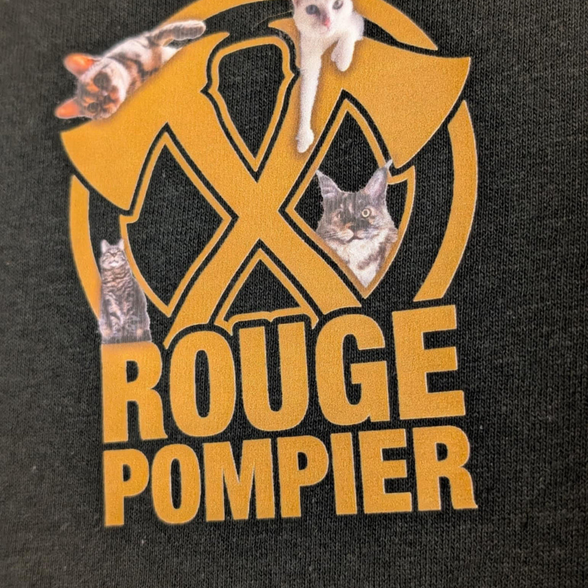 Kids t-shirt "Axe Logo" (yellow) - Rouge Pompier