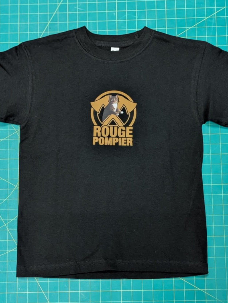 Kids t-shirt "Axe Logo" (yellow) - Rouge Pompier
