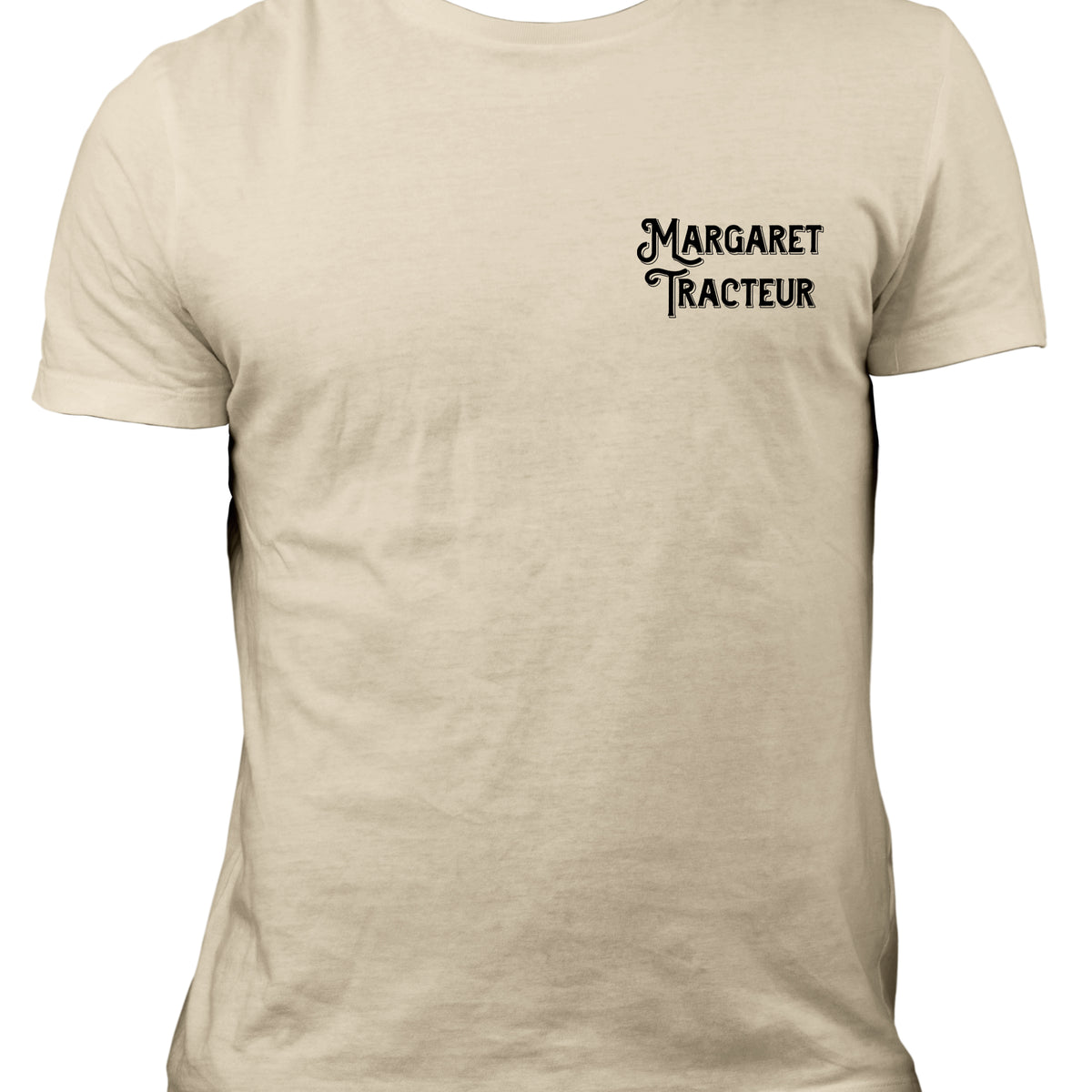 T-shirt beige "L'heure du thé" - Margaret Tracteur