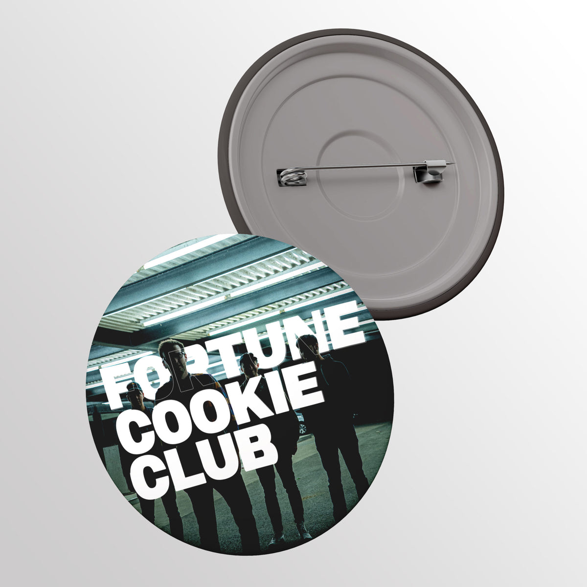 Glossy Pin Badge Logo Mockup