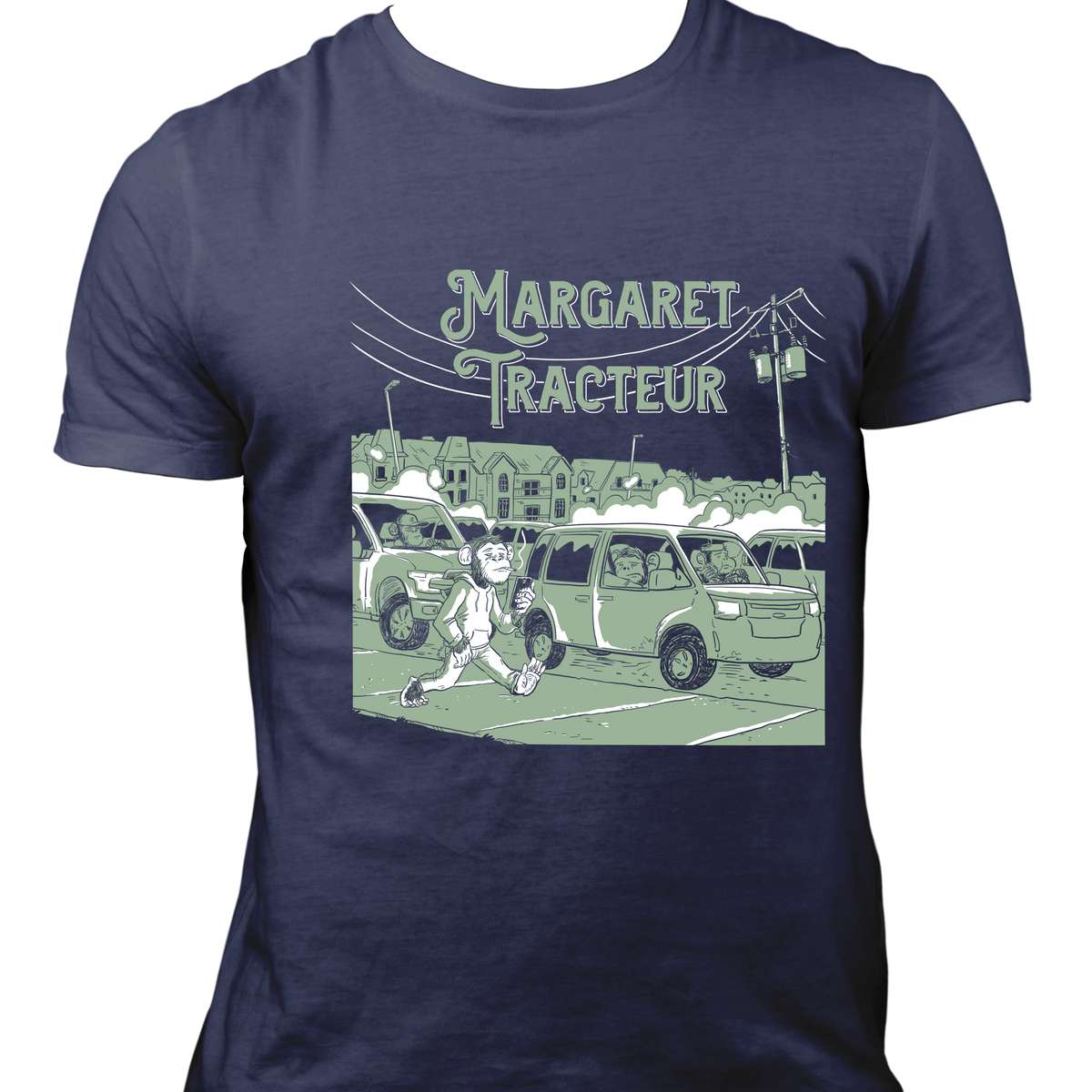 mock up t-shirt singe marine