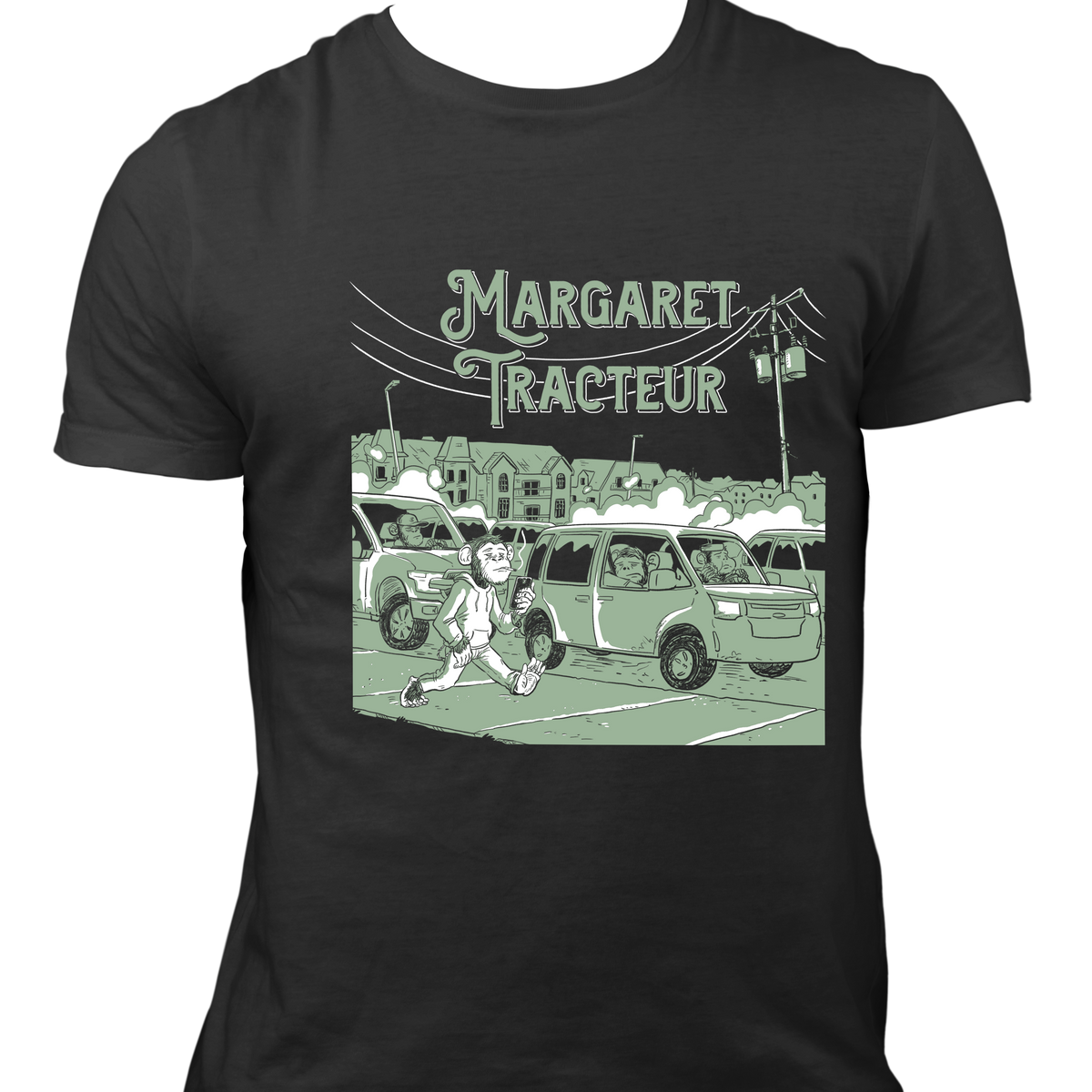 mock up t-shirt singe noir